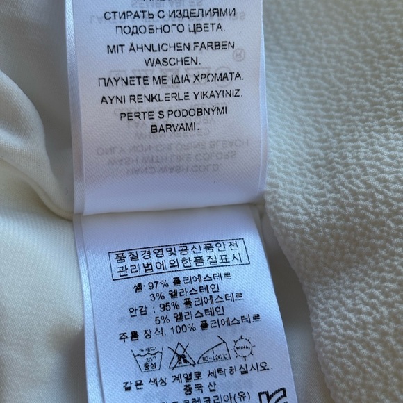 Lauren by Ralph Lauren Cream Crepe Shift Dress With Lace Bell Sleeves - Picture 10 of 11